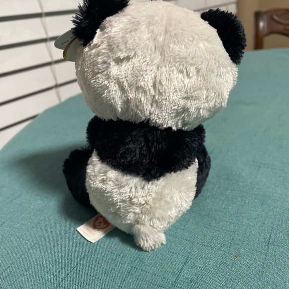 TY Beanie Boo Bamboo The Panda 6” Great Condition With Tag Green Eyes - Picture 2 of 6